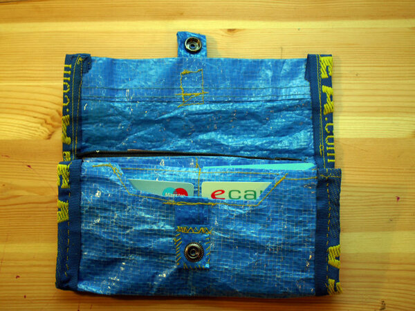 Geldtasche aus einer IKEA-Tasche 2