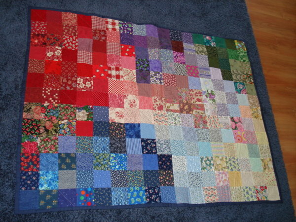 Spendenquilt Farbverlauf