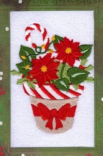 Christmas Card Flowerpot   2