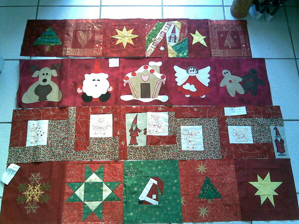 Reihenquilt 2011
Thema Weihnachten