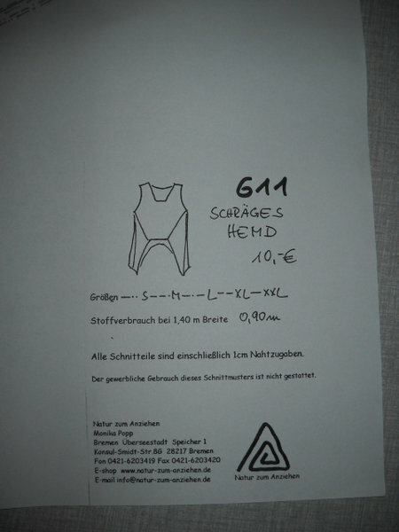 Meine Beute

Schnitt Schräges Hemd von Natur zum Anziehen und