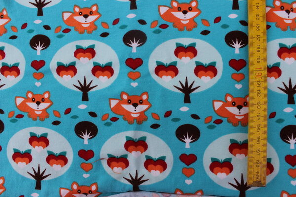 K20:
Lillestoff Jersey Fuchs
Eigentümer: littlelursa
133 x 28 => 0,37 m²
Tauschfaktor 125%
Tauschwert 0,47 m²
