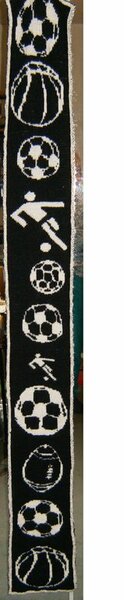 Schal,Quelle:  http://www.ravelry.com/patterns/library/soccer-scarf