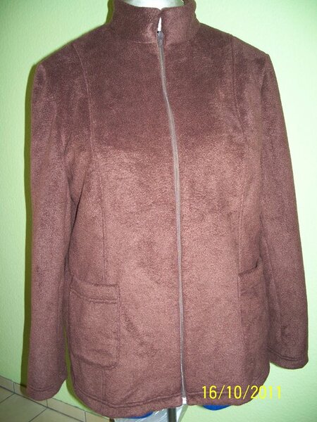 Fleecejacke nach neue mode-Schnitt M23283, Gr.48