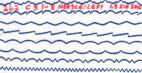 Pfaff 262-261 Zierstiche.
Pfaff 262 C3 1-8 Needle Left : 1.5 Zig Zag 

Pfaff 262   1.5   14 05 2014 10;48;20AM