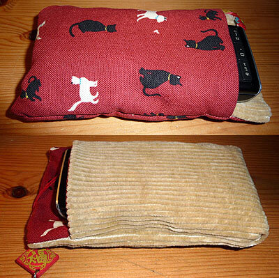 Wendetasche mit kurzer Lasche - Eine Anleitung dazu gibt es in meinem Blog