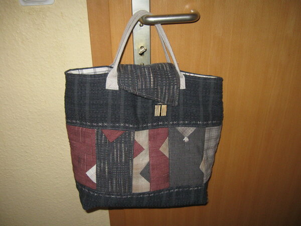 Tasche aus japanischen Webstoffen