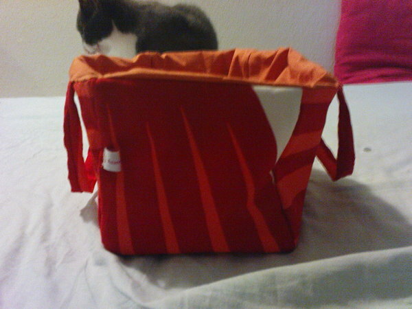 Tasche Rot gestreift