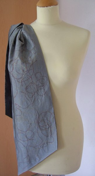 Stola, aus Chiffon und Taft