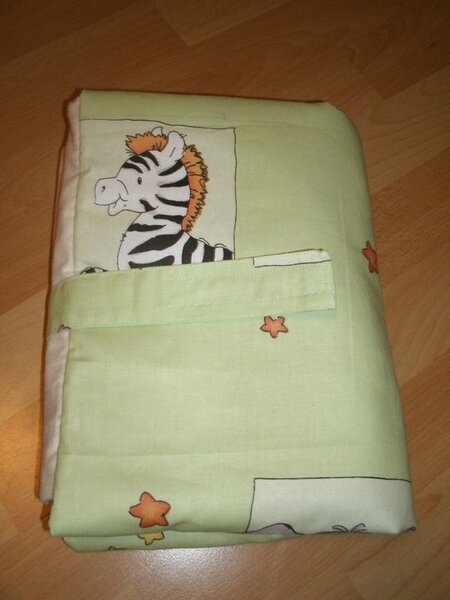 Wickelunterlage/ -Tasche zusammengeklappt