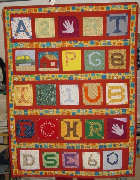 Buchstabendecke für den kleinejn Tim