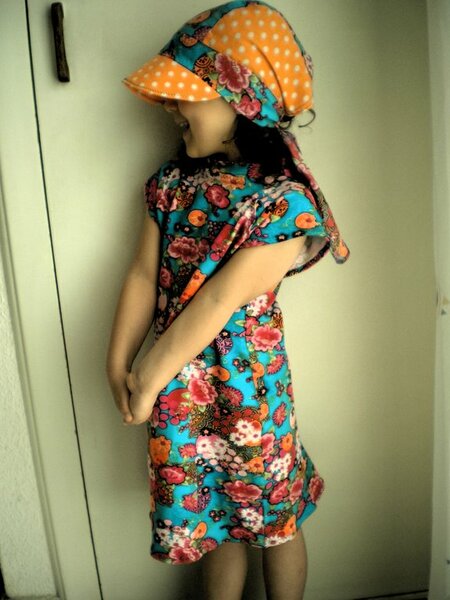 Passendes Farbenmix Bandana zum Mareen Kleid
