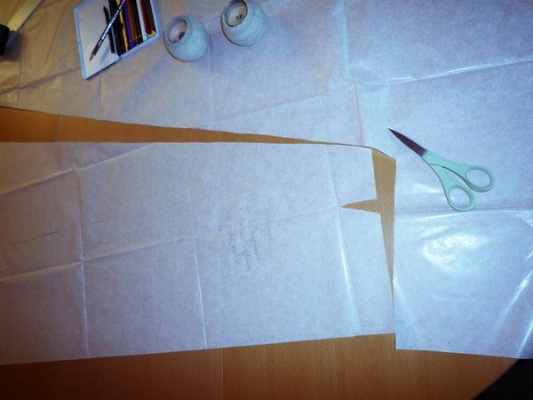 Übertragung auf Seidenpapier