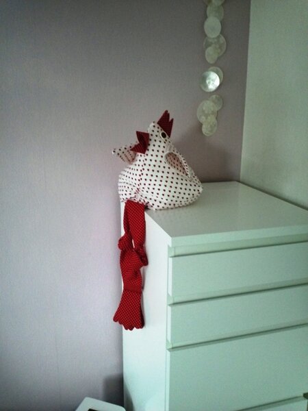heikeshuhn - gemeinsam mit Lieby entstand dieses lustige Patchworkhuhn