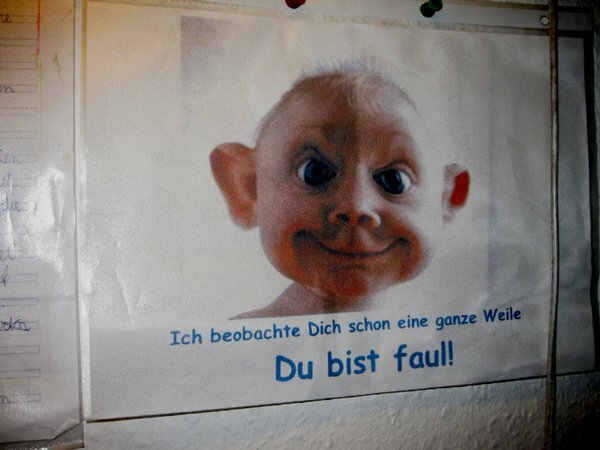 Wie genüsslich er guckt.....weil er meint, einen erkannt zu haben.....ggg