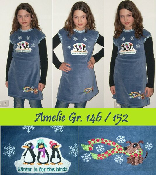 Amelie angezogen