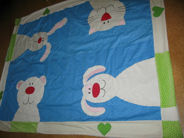 Kuscheldecke für meinen Neffen zum 1. Geburtstag