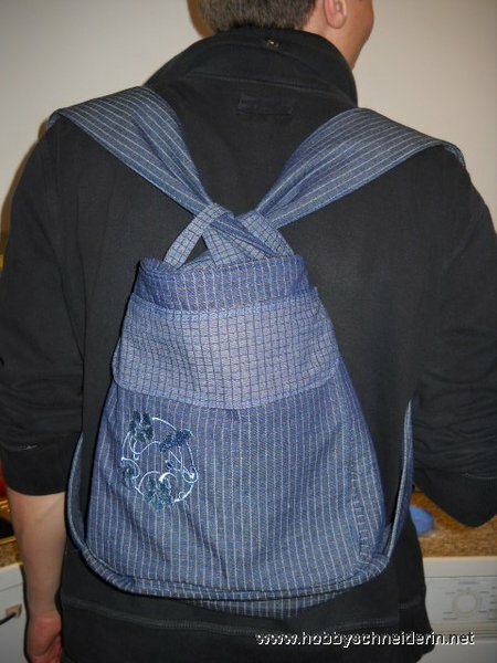 Rucksacktasche Nr2, getragen