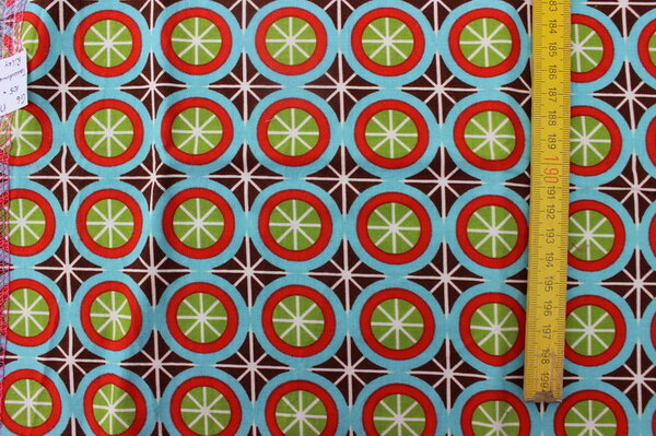 G6:
Patchworkstoff Riley Blake Wheels
Eigentümer: Maline
RV: mcmopel
112 x 30 => 0,34 m²
Tauschfaktor 125%
Tauschwert 0,38 m²