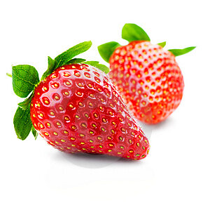isolated fruits   strawberries thumb4255130