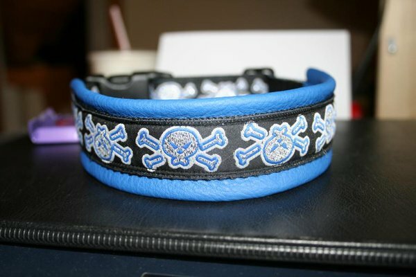 blau silber skulls 25 mm
