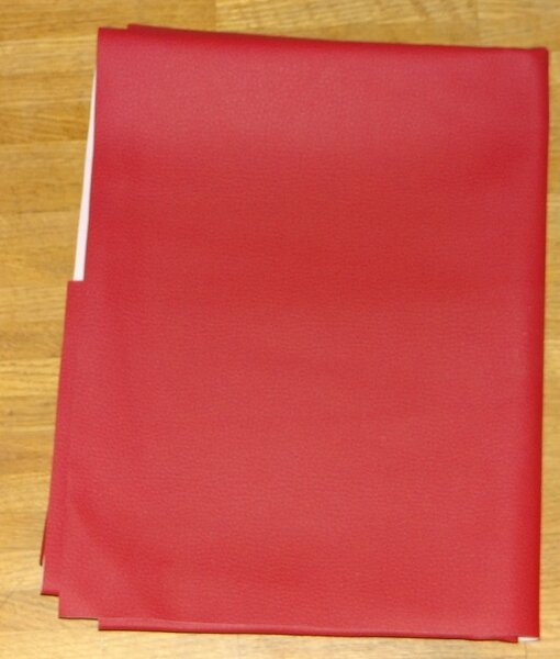 4)Kunstleder rot
0,9x1,02= 0,92m²