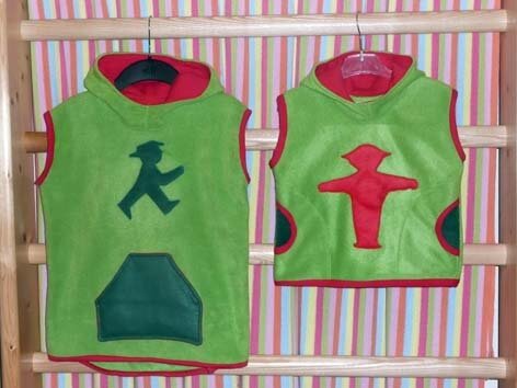 Ampelmännchenwesten für meine Jungs - von vorne