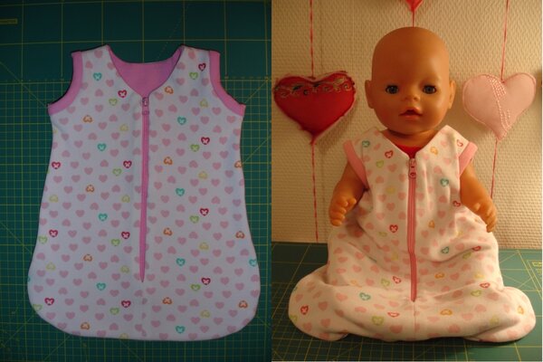 Schlafsack für Baby Born Puppe