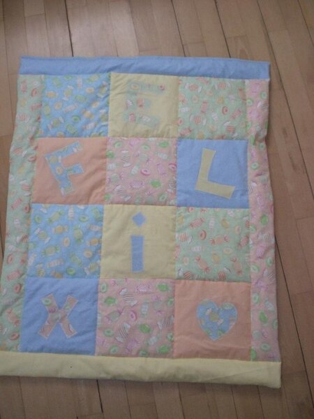 Babydecke für Felix, Krabbeldecke