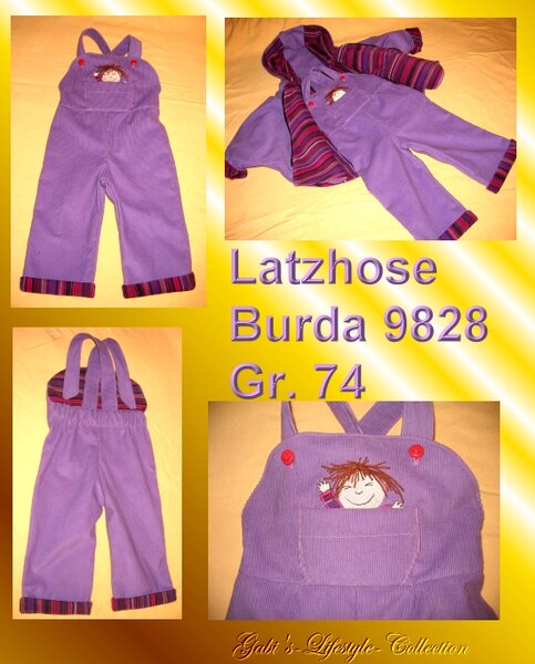 Latzhose, Burda 9828
