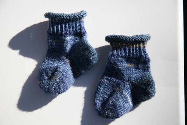 Babysocken aus dem "genialen Sockenworkshop"