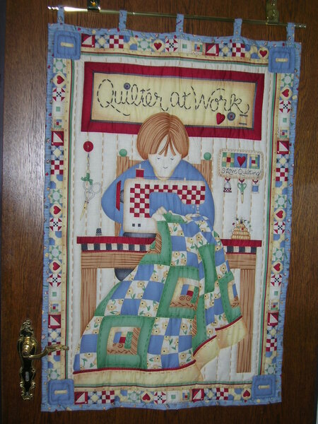 Quilt mit Näherin