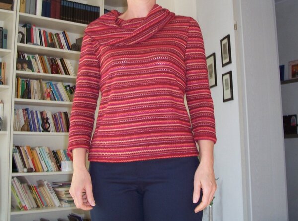 Strickpulli mit Auslegekragen