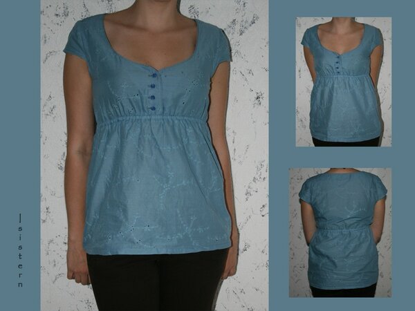 Bluse im Empirestil