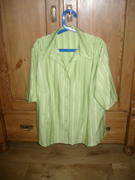 Bluse kiwi-gestreift