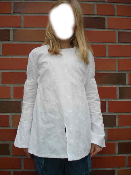 Weiße Tunika Bluse