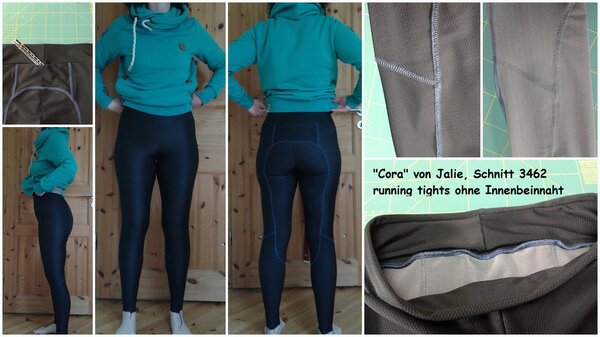 "Cora" von Jalie, Schnitt 3462, running tights ohne Innenbeinnaht