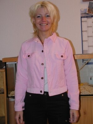 Cordjacke im Jeansstil