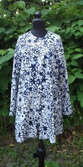 Leinenjacke blau-weiß
