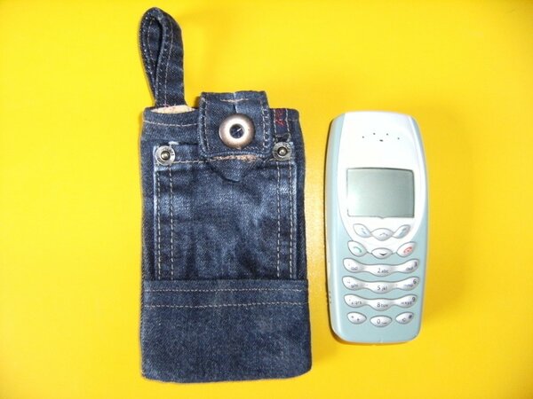Handytasche aus alter Jeans für eine Freundin