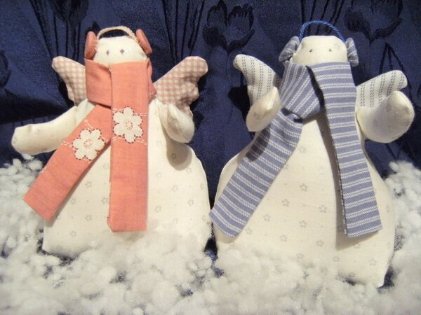 Schneemann und Schneefrau