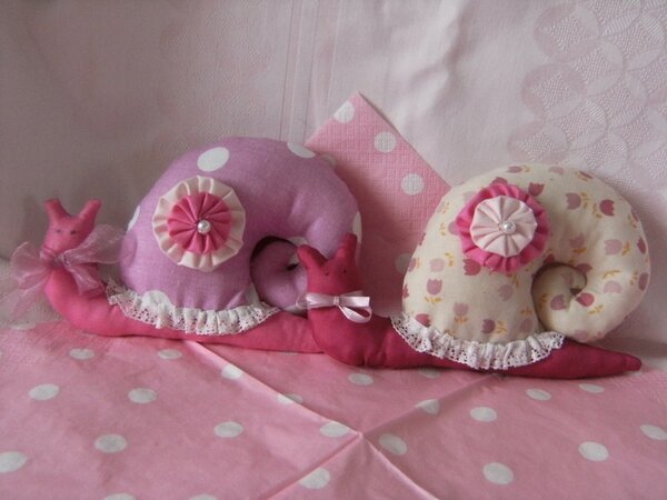 Schneckensucht in Pink