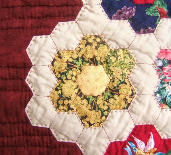 ein detail vom quilt