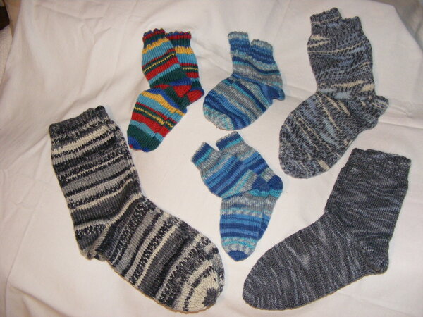 Socken für  groß und klein