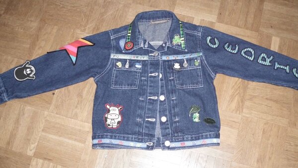 Jeansjacke aufgepeppt 3