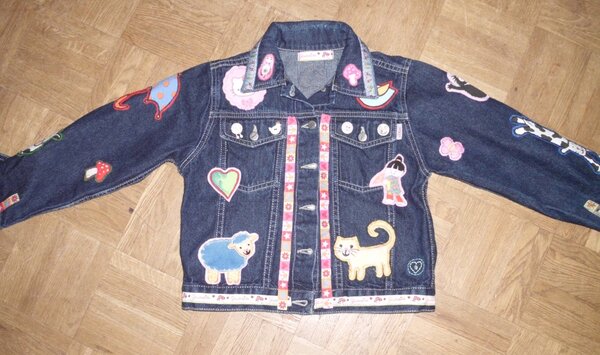 Jeansjacke aufgepeppt 7