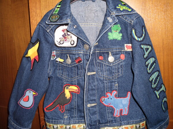 Jeansjacke aufgepeppt 4