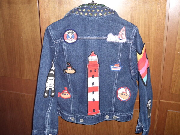 Jeansjacke aufgepeppt 2