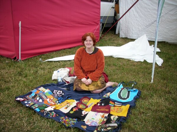 mein kleiner "stand" auf dem herzberg-festival