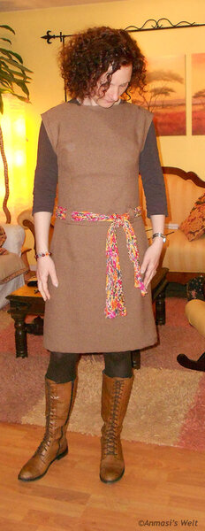 French-sleeved Dress
